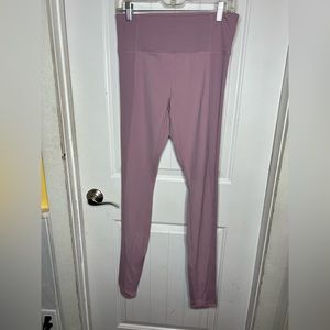 Athleta pink Barre Ribbed leggings